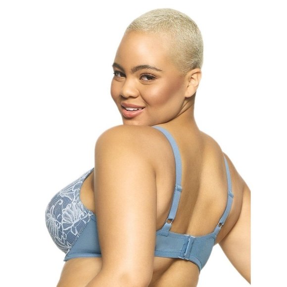 FELINA Tempting Lace Underwire Bra Blue 34C #13506 - Picture 2 of 7